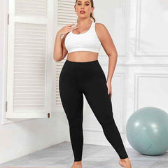 Slim Fit Black Thick Warm High Waisted Premium Fleece Lined Thermal Leggings for Women