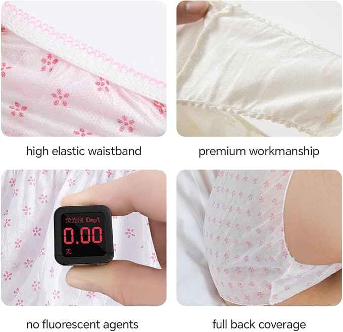 Women Disposable Cotton Panties for Body Massage/Surgeries/Maternity/Periods Pack of-6