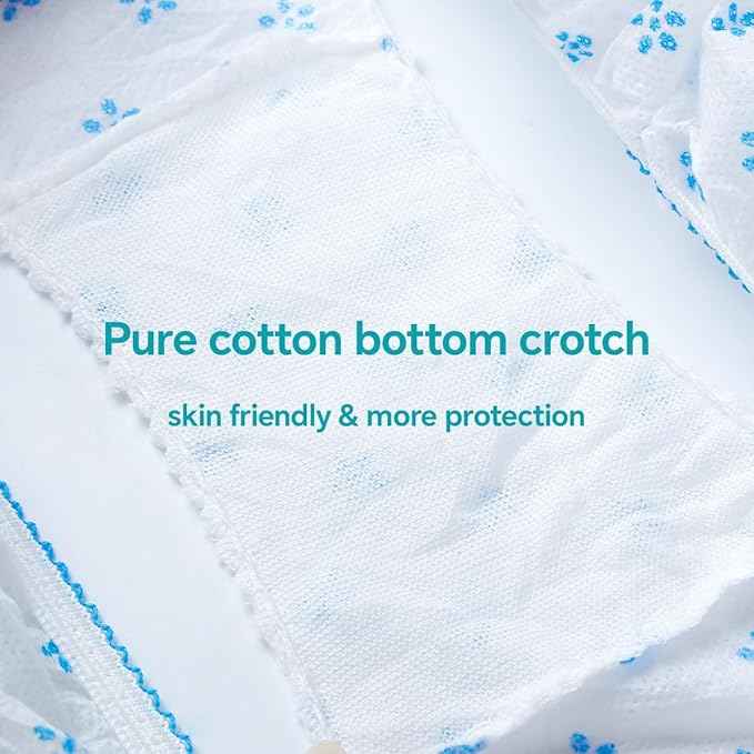 Women Disposable Cotton Panties for Body Massage/Surgeries/Maternity/Periods Pack of-6
