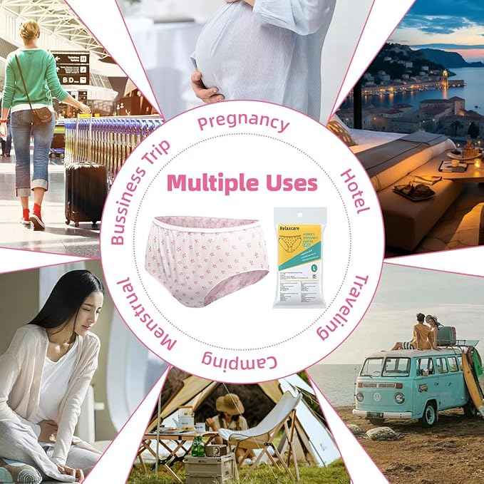 Women Disposable Cotton Panties for Body Massage/Surgeries/Maternity/Periods Pack of-6