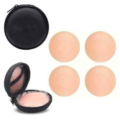 (Pack Of 2 Set )Skin Reusable Thin Silicone Nipple Cover Pasties Boobs Cover for Women