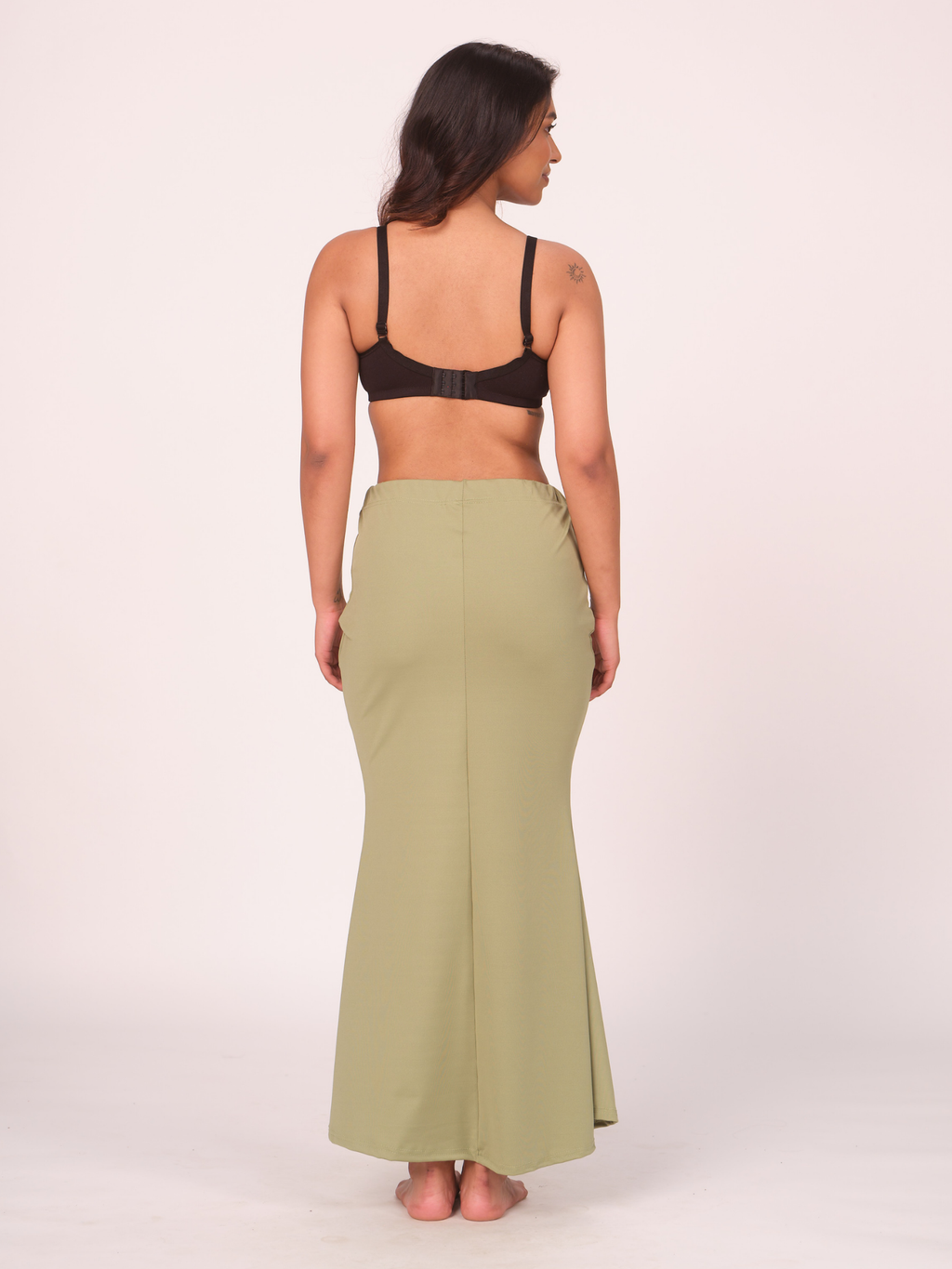 Munns & Mars Saree Shapewear Polyester Fish Cut - Mehndi