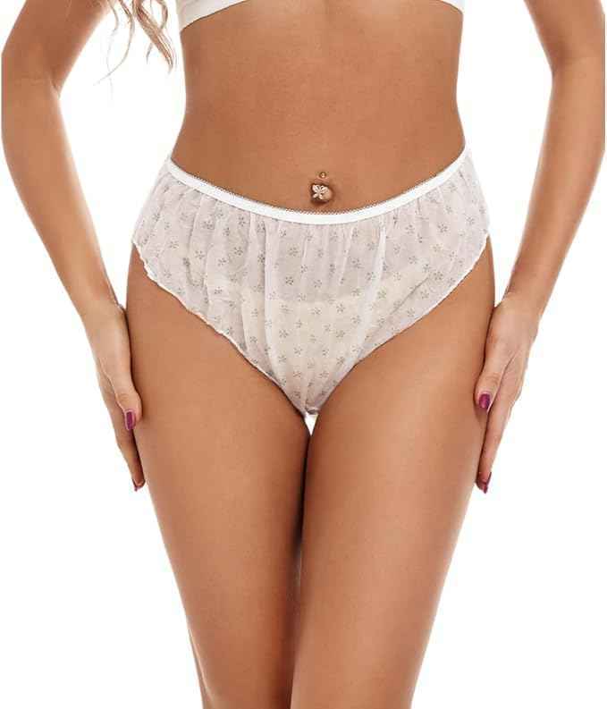 Women Disposable Cotton Panties for Body Massage/Surgeries/Maternity/Periods Pack of-24