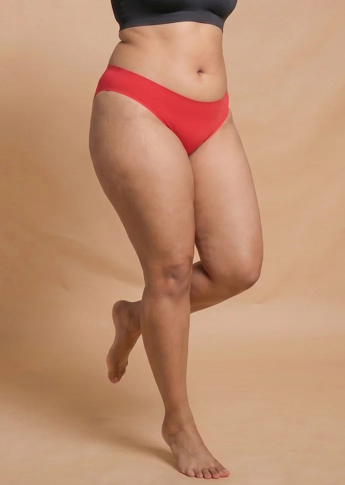 2 Pack - Red Low-waist Seamless Underwear