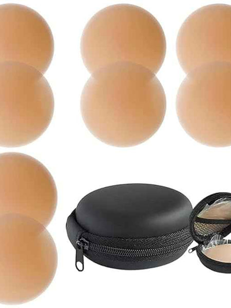 Nippless Reusable Silicone Nipple Covers for Women - 4 Pairs Breast Petals