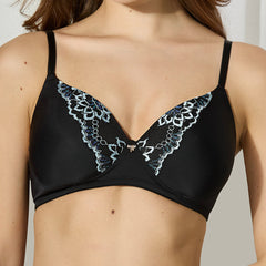 BODYLINE Ella Butterfly Lace Padded Bra – Non-Wired Back Beauty Style