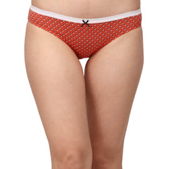 SOIE Woman - Mid Rise Medium Coverage Solid and Printed Cotton Stretch Brief Panty (Pack of 3) - Panty -for Women