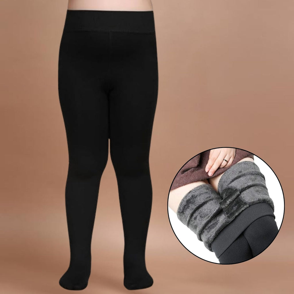 Brachy Girls Pack Of 2 Girls Thermal Fleece Lined Winter Warm Tights Pantyhose Stockings