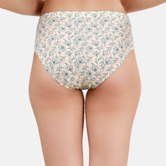 SOIE Woman - High Rise Full Coverage Printed Stretch Cotton Hipster Panty (Pack of 3) - Panty -for Women