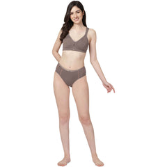 SOIE Woman - High Waist Full Coverage Mesh Panelled Brief - Panty -for Women