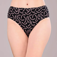 SOIE Woman - High Rise Full Coverage Printed Stretch Cotton Hipster Panty (Pack of 3) - Panty -for Women