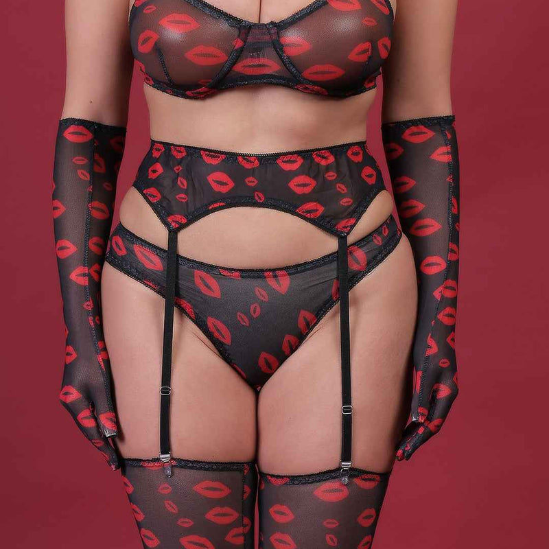 Brachy Women Sexy Net Printed Nightwear Baby Doll