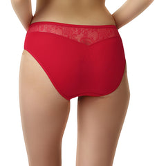 Mid Rise Medium Coverage Lacy Brief Panty