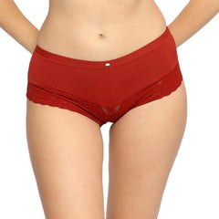 SOIE Woman - Mid Rise Medium Coverage Short Lace Panty - Panty -for Women