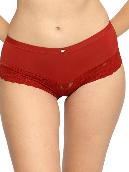 SOIE Woman - Mid Rise Medium Coverage Short Lace Panty - Panty -for Women