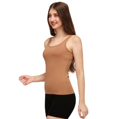 Cotton spandex Camisole with Lace Detailing