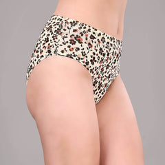SOIE Woman - High Rise Full Coverage Printed Stretch Cotton Hipster Panty (Pack of 3) - Panty -for Women