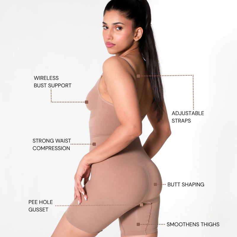 Butt Lifting Mid Thigh Bodysuit