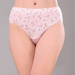 SOIE Woman - High Rise Full Coverage Printed Stretch Cotton Hipster Panty (Pack of 3) - Panty -for Women