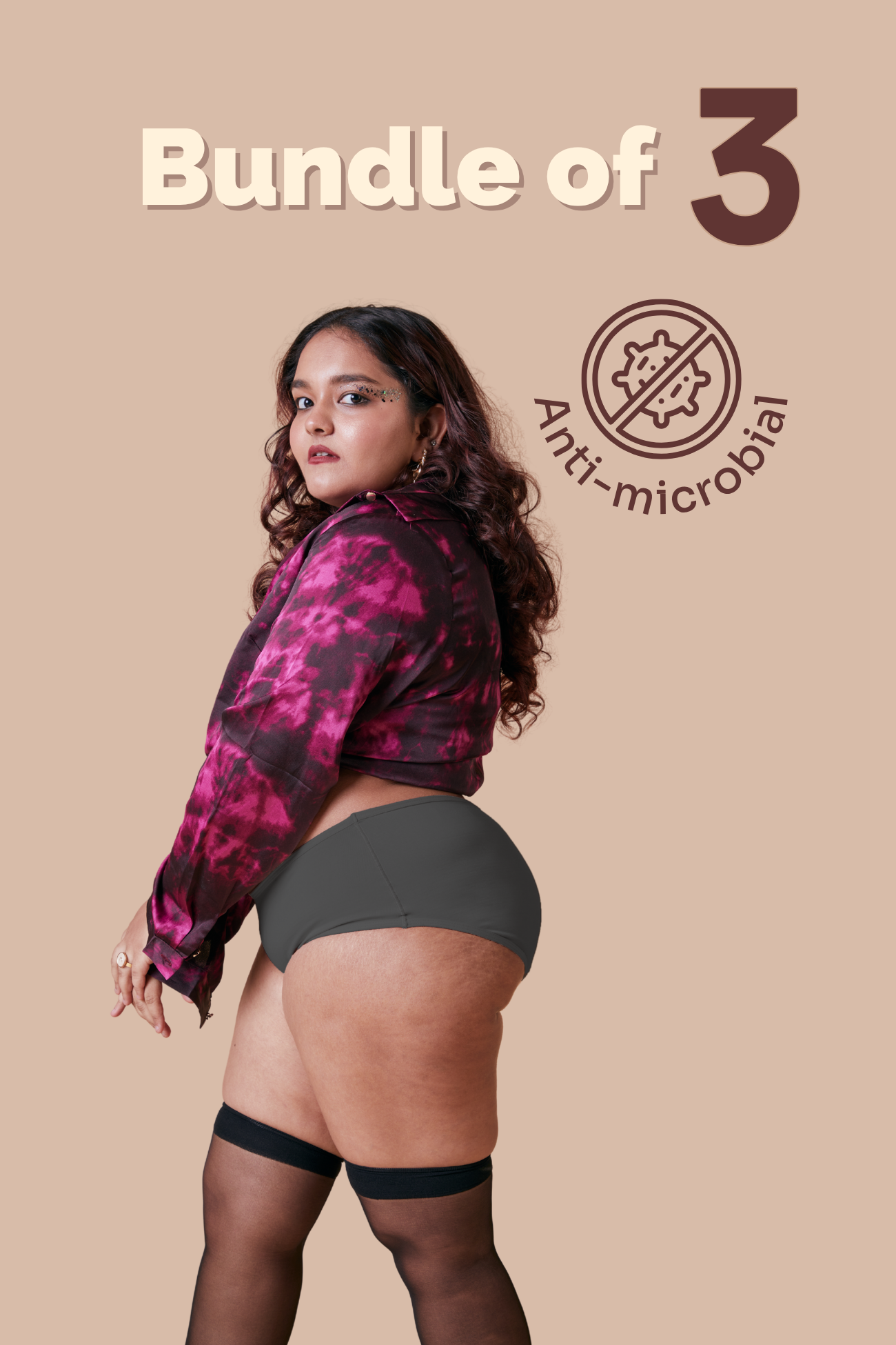 Modal fabric underwear women – Tilt assorted bundle, soft and antimicrobial.