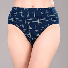 SOIE Woman - High Waist Full Coverage Printed Cotton Briefs (Assorted Pack of 3) - Panty -for Women