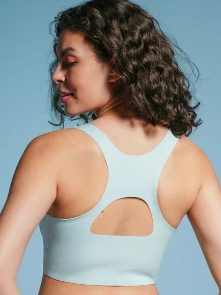 Blue Set - Fursat Racerback Bra & Seamless Underwear