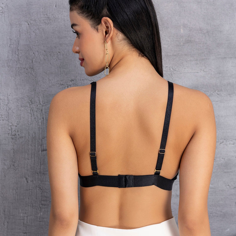 Lace Floral Bralette Non-Padded Non-Wired Bra