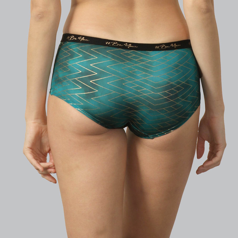 SOIE Woman - High Rise Full Coverage Printed Boyshorts - Panty -for Women