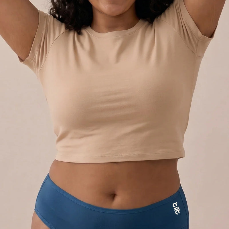 4 Pack - Blue Bamboo Absorbent Underwear