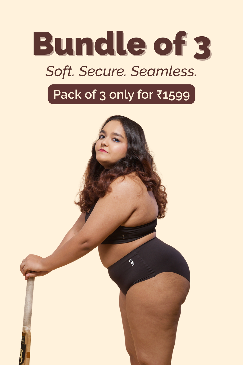 Aero Black Seamless Panties | Best for Sensitive Skin | Bundle of 3 | 100% Breathable | Tilt Intimates
