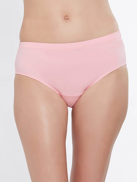 SOIE Woman - High Rise Full Coverage Solid Colour Cotton Stretch Hipster Assorted Panty (Pack of 3) - Panty -for Women
