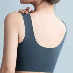 Women Wirefree Comfortable Padded Lift Push Up Thin Soft Sexy Back Smoothing Everyday Pullover Bras