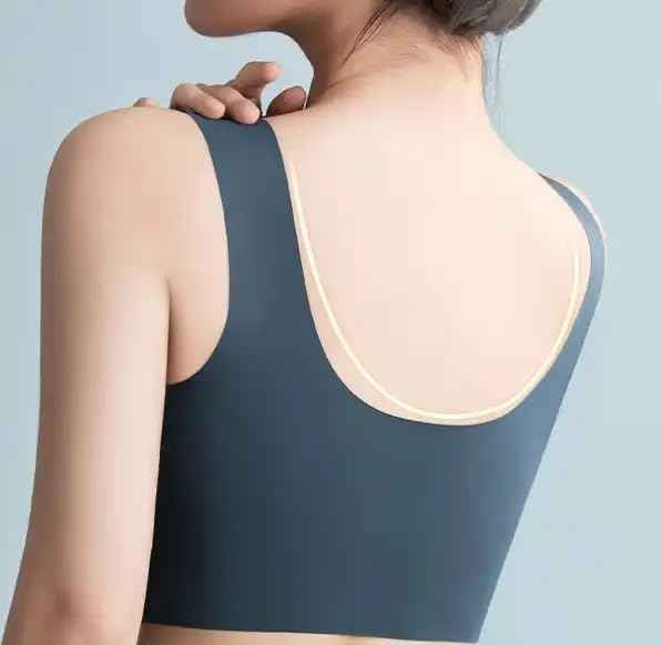 Women Wirefree Comfortable Padded Lift Push Up Thin Soft Sexy Back Smoothing Everyday Pullover Bras