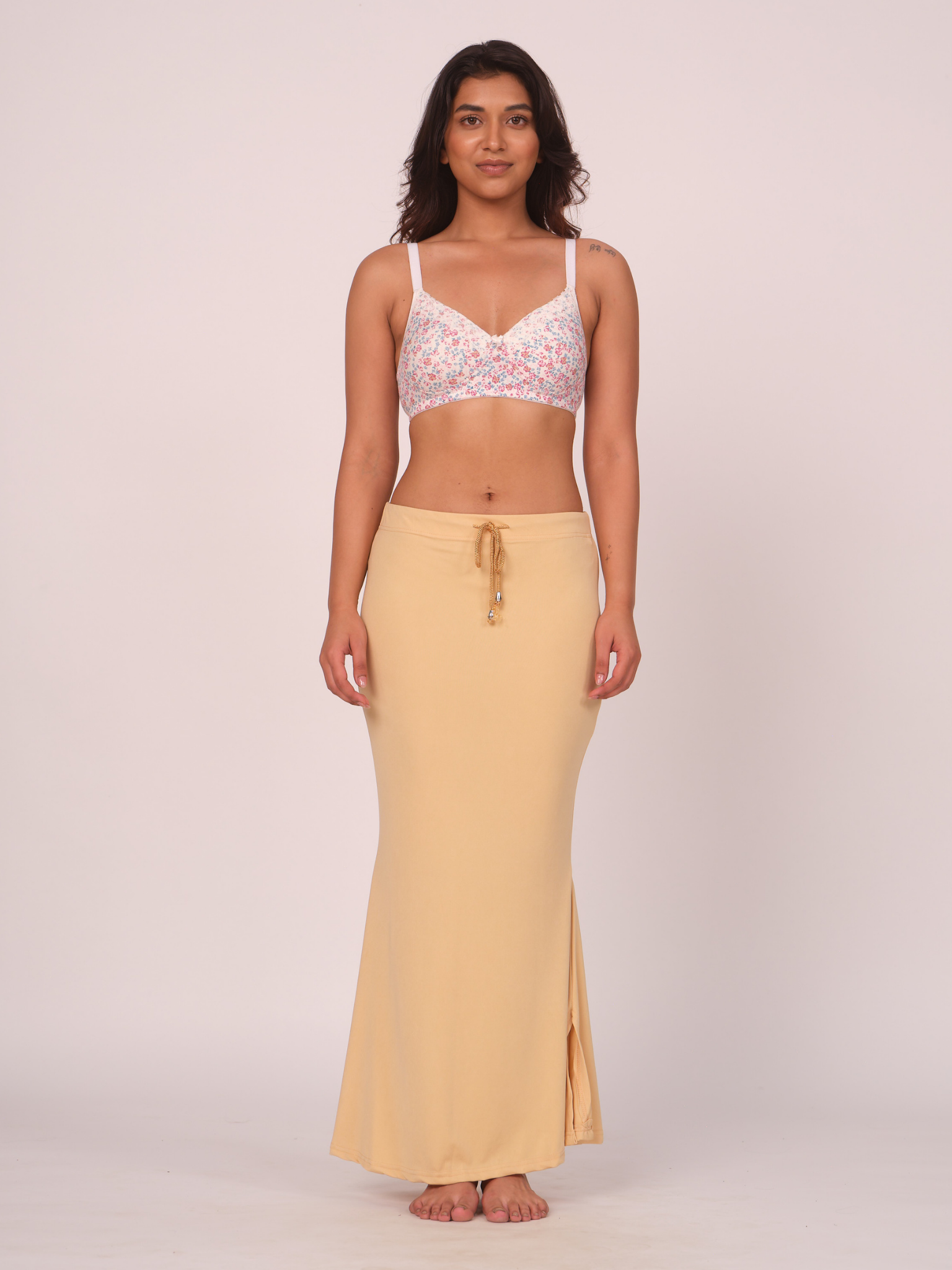 Munns & Mars Polyester Fish-Cut Saree Shapewear