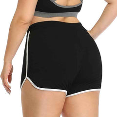 Women Sports Cotton Spandex Mid-Rise Cotton Workout Shorts