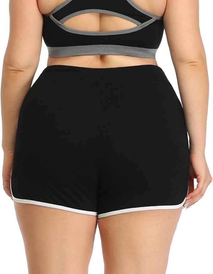 Plus Size for Women Cotton Shorts Dolphin Design Athletic Shorts Women Sports Shorts for Dance, Yoga, Running