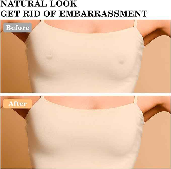 (Pack Of 2 Set )Skin Reusable Thin Silicone Nipple Cover Pasties Boobs Cover for Women
