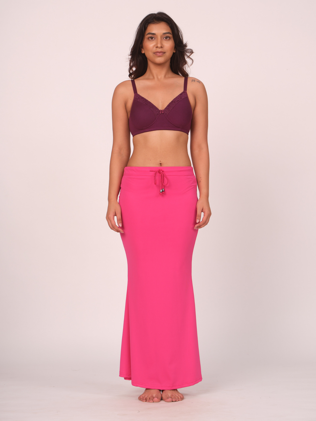 Munns & Mars Polyester Fish-Cut Saree Shapewear