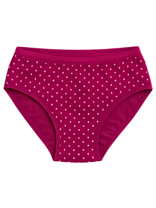Mid Waist Hipster Panty (Outer Elastic-Printed)