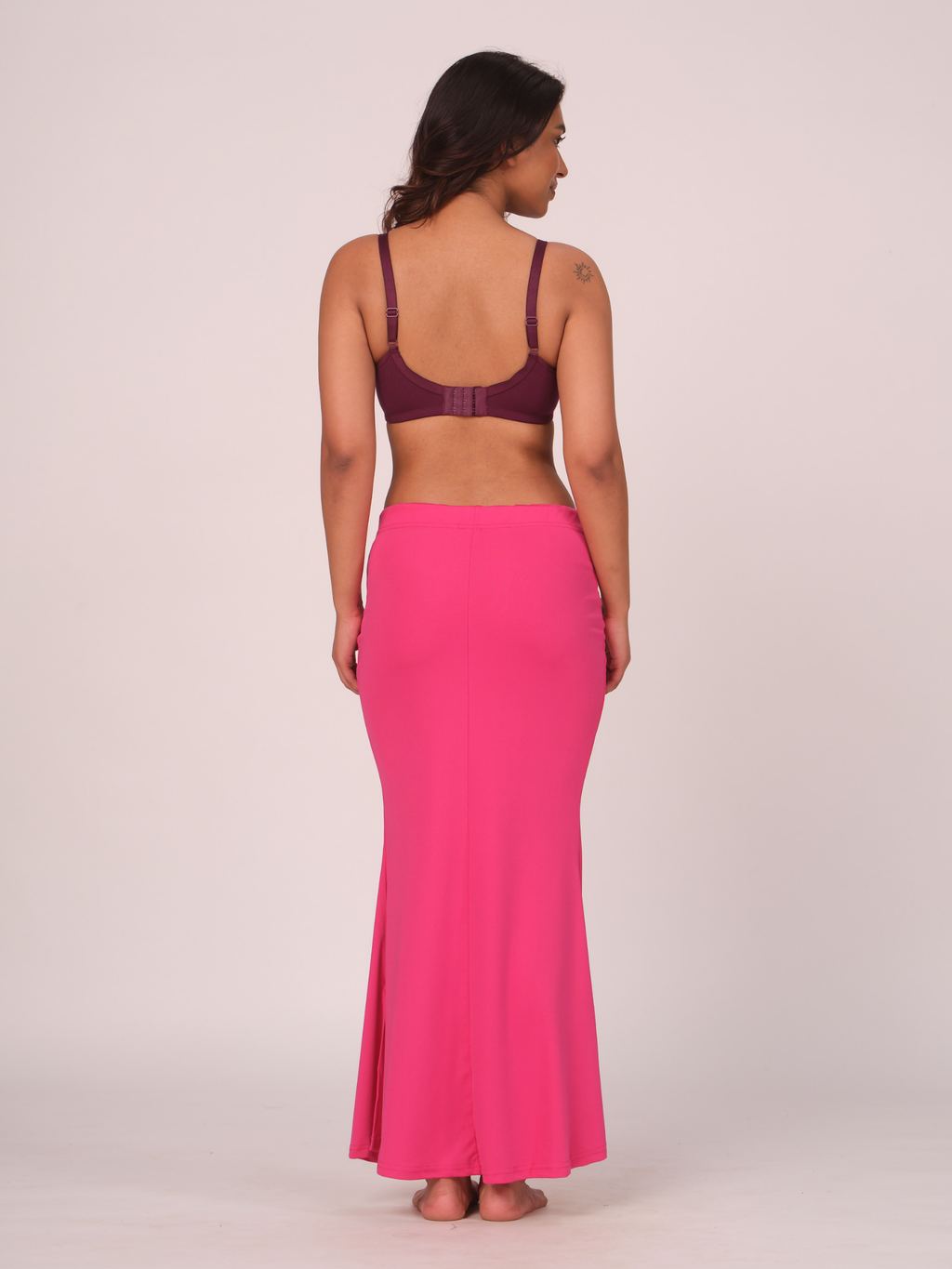 Munns & Mars Polyester Fish-Cut Saree Shapewear