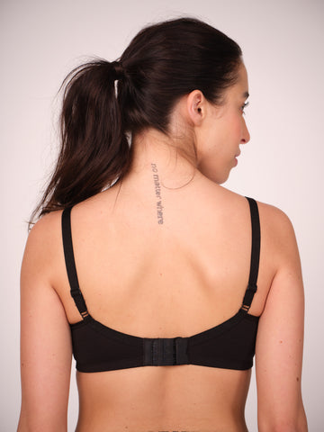 Munns & Mars Pack of 2 Cotton Lightly Padded T-Shirt Bra with lace Printed White and Black