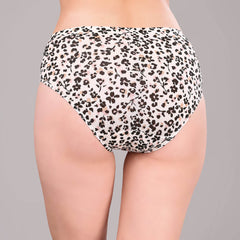 SOIE Woman - High Rise Full Coverage Printed Stretch Cotton Hipster Panty (Pack of 3) - Panty -for Women