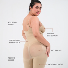 Butt Lifting Mid Thigh Bodysuit