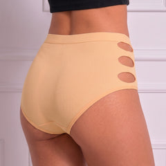 High-Rise Laser Cut Side Detail Brief Panty-Pack of 5