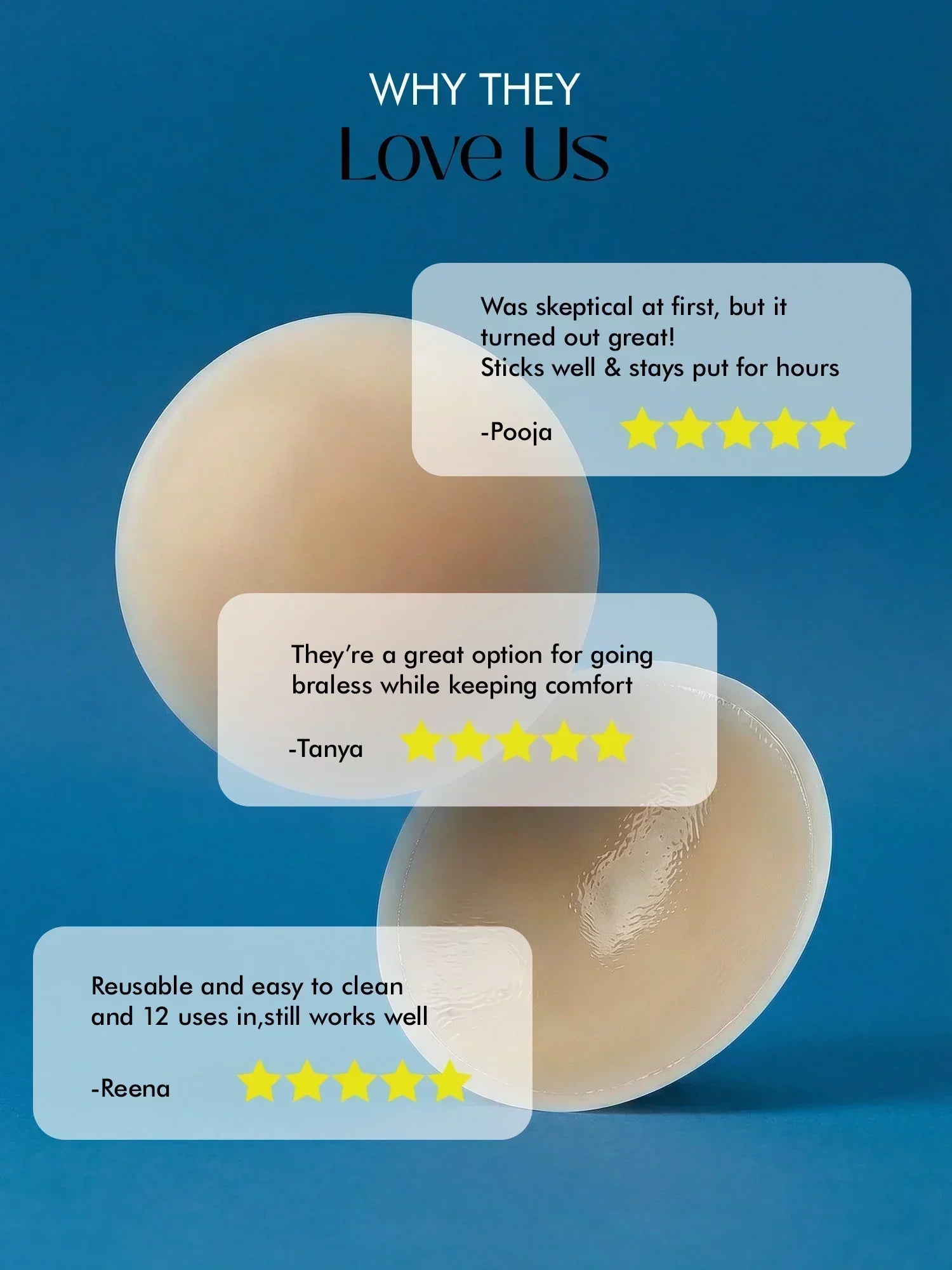 No Glue Reusable Nipple Covers