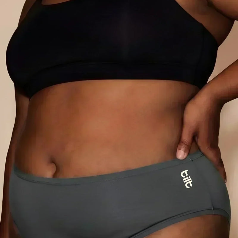 5 Pack - Grey Bamboo Absorbent Underwear