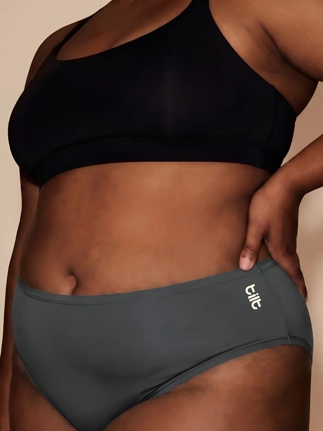 5 Pack - Grey Bamboo Absorbent Underwear