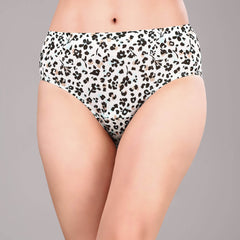 SOIE Woman - High Rise Full Coverage Printed Stretch Cotton Hipster Panty (Pack of 3) - Panty -for Women