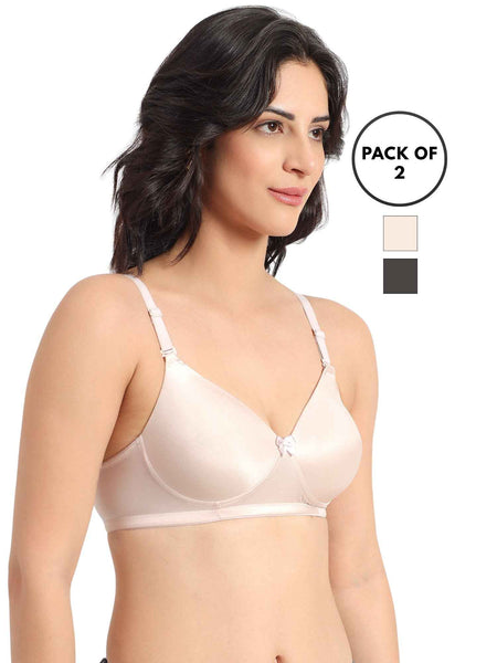 Women Plus Size Padded Comfortable High Support Big-Cup Bra