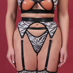 Brachy Women Sexy Net Printed Nightwear Baby Doll